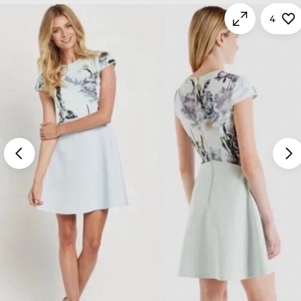 Ted Baker floral skater dress